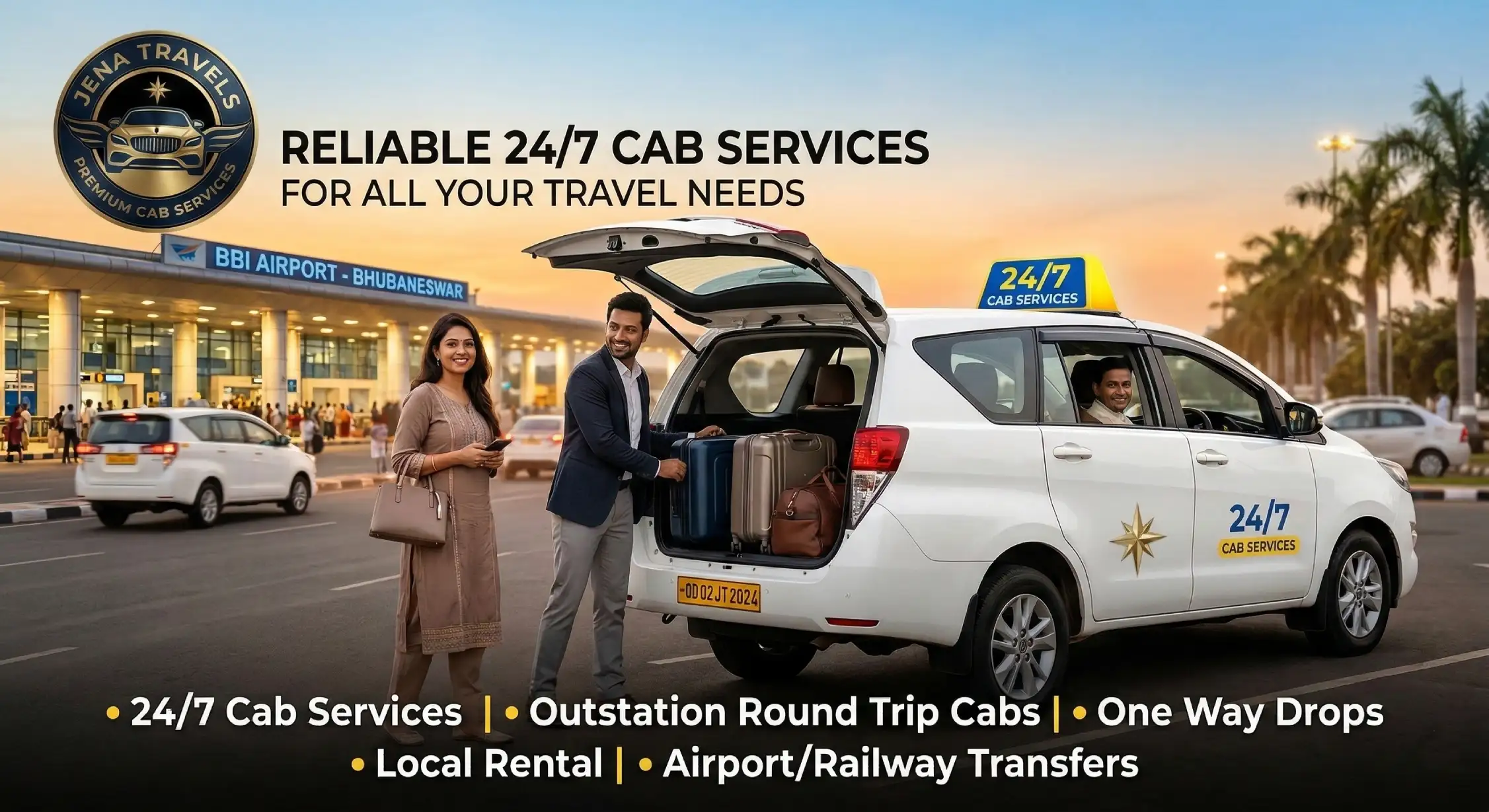 24/7 Cab Services in Bhubaneswar by Jena Travels